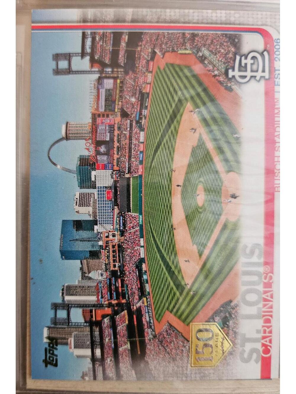 2019 Topps 150th Anniversary Foil #31 Busch Stadium St. Louis Cardinals